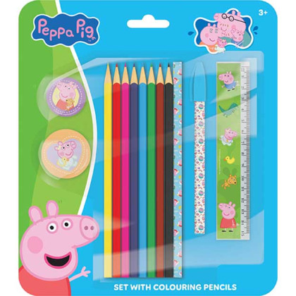 Set s pastelkami Prasátko Peppa