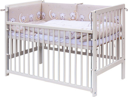 Dětská postýlka s kompletní výbavou Toro Scarlett 120 x 60 cm - béžová