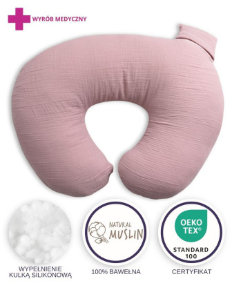 Mušelínový polohovací polštář MiniRelax 140 cm Babymatex