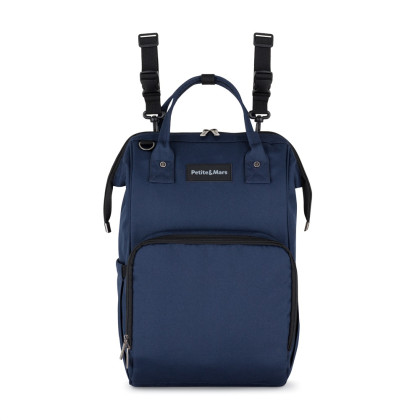 Batoh přebalovací na kočárek Jackob Dark Blue Petite & Mars