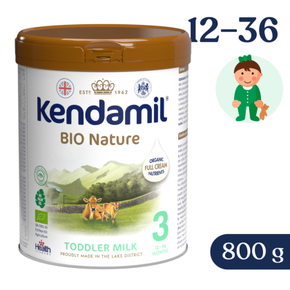 Kendamil 3 BIO Nature DHA+ 800 g batolecí mléko