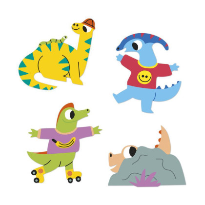 Samolepky Dinosauři 100 ks Janod