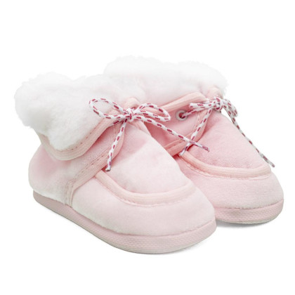 Kojenecké zimní capáčky New Baby růžové
