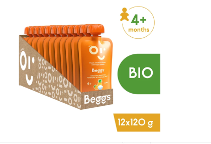 Beggs BIO Smoothie s jogurtem a tropickým ovocem (120 g) 12 ks Beggs