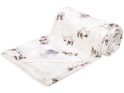 Letní bavlněná deka buldočci 