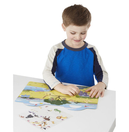 Adhezní sešit se samolepkami Safari Melissa & Doug