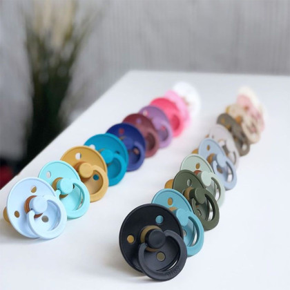 Dudlíky kaučuk 2 ks 0-6 měsíců Colour Bibs
