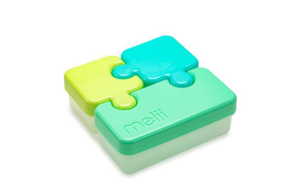 Svačinový box Puzzle 850 ml - zelený, limetkový, modrý