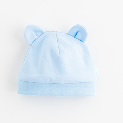 Kojenecká bavlněná čepička New Baby Kids modrá 