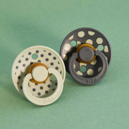 Dudlík z prírodního kaučuku Colour Polka 0 - 6 měsíců Bibs