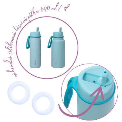 Náhradní silikonové těsnění pítka Nerezové termolahve 2 ks b.box