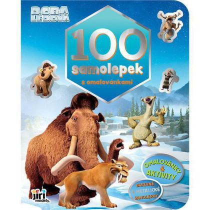 100 samolepek s omalovánkami Doba ledová