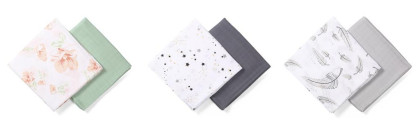 Bambusovo mušelínová plena - dvoubalení 120x120 cm BabyOno