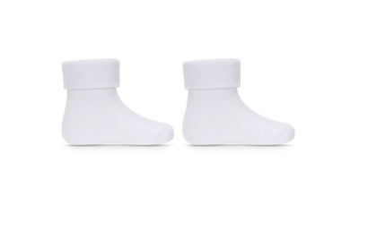 Kojenecké ponožky 1 pár organická bavlna Be Snazzy Bílé