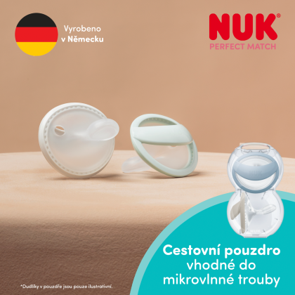 Dudlík Perfect Match 0-6 m 2 ks v boxu Nuk