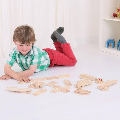 Dřevěné koleje set 25 dílů Bigjigs Rail