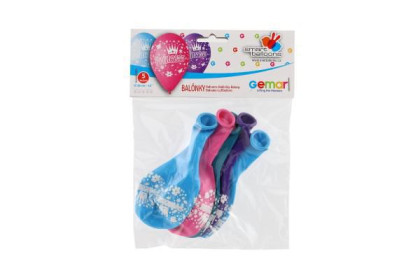 Balonek/Balonky nafukovací princezny 12'' průměr 30 cm 5 ks