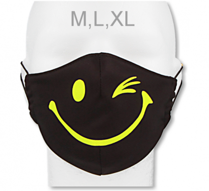 Funkční designová rouška z materiálu Coolmax SMAJLÍK RDX