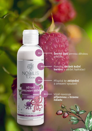 Dětský sprchový krém Anička 500 ml Nobilis Tilia