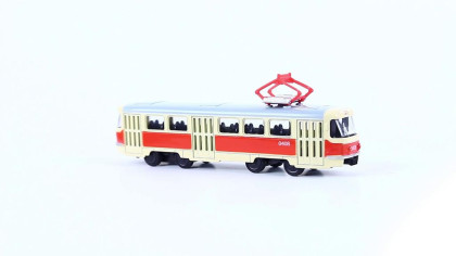 Tramvaj Tatra T3 16 cm retro na zpětný chod