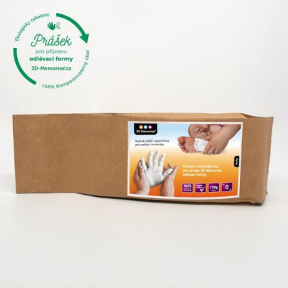 Přírodní prášek pro výrobu 3D odlévací formy