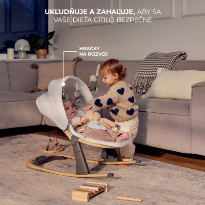 Lehátko Elsu Grey do 9 kg Kinderkraft