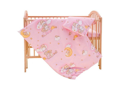 Dětské povlečení 2dílné Mráček 120 x 90 cm růžový