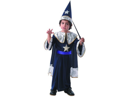 Kostým na karneval - kouzelnik, 92 - 104 cm
