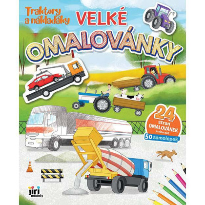 Velké omalovánky Traktory a náklaďáky