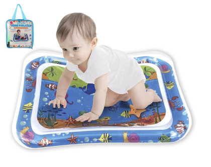 Vodní podložka mořská zvířátka nafukovací 65x48cm s pumpičkou