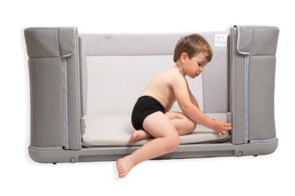 Mušelínové prostěradlo s gumou 58 x 110 x 8 cm béžové BabyMatex