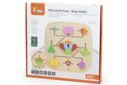 Dřevěná nástěnná hra - tvoření bloků