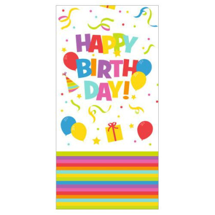 Ubrus papírový 120x180cm Happy Birthday
