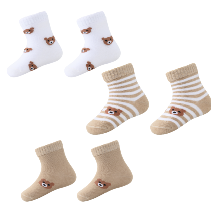 Kojenecké ponožky 3 páry medvídci Be Snazzy 6 - 9 měsíce