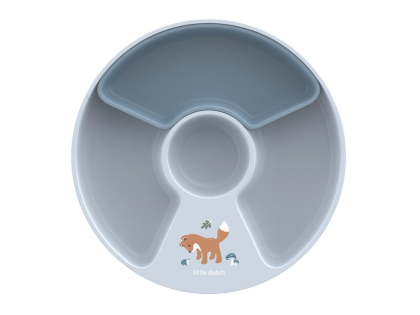 Dětský talíř dělený Little Dutch Forest Friends