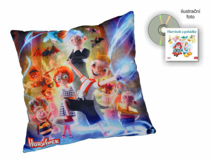 Polštář Hurvínek 30 x 30 s audio CD