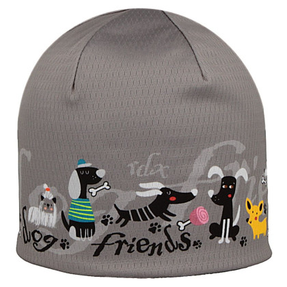 Chlapecká funkční čepice s fleecem Picowinter Friends šedá RDX