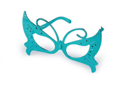 Karnevalové brýle metalické