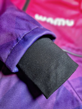 Softshellová bunda dětská Mozaika fialová Wamu