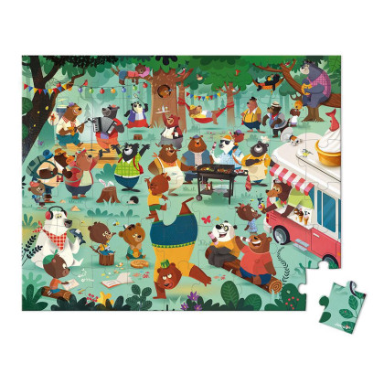 Puzzle Rodina medvědů 54 ks Janod