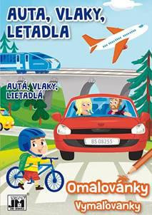 Omalovánky A5 - Auta, vlaky, letadla