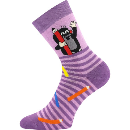 Ponožky dětské froté Krtek obrázkové dívčí (3 páry)