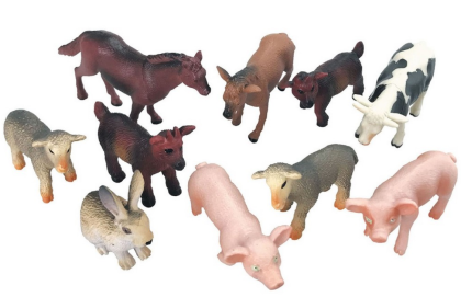 Zvířátka v tubě - farma 10 ks, mobilní aplikace pro zobrazení zvířátek