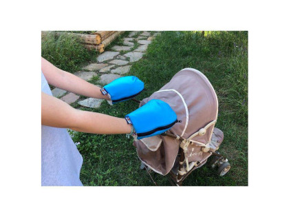 Nepromokavé rukavice na kočárek merino