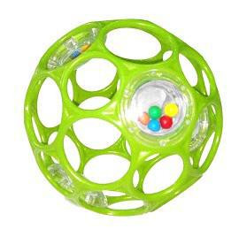 Míček OBALL RATTLE s chrastítkem 10 cm
