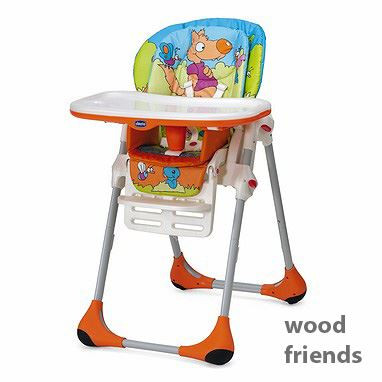 Chicco Jídelní židle Polly 2v1- Woodfriend oranžová Rok 2016