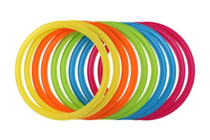 Skákací kruhy barevné plast průměr 27 cm