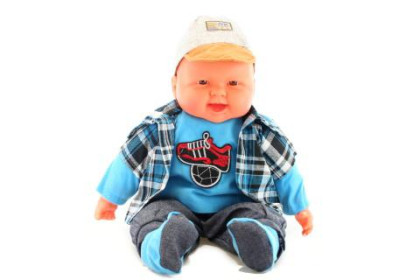 Panenka miminko - chlapeček v košili 55 cm