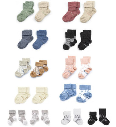 Dětské ponožky Stay-on-Socks Vel. 0 - 6 m 2 páry KipKep