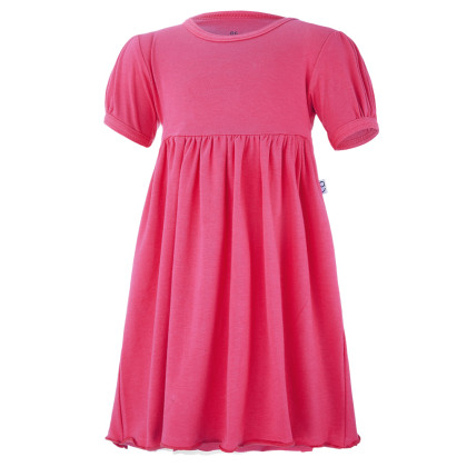Šaty tenké s krátkým rukávem Outlast® UV 50+ jahodové Little Angel